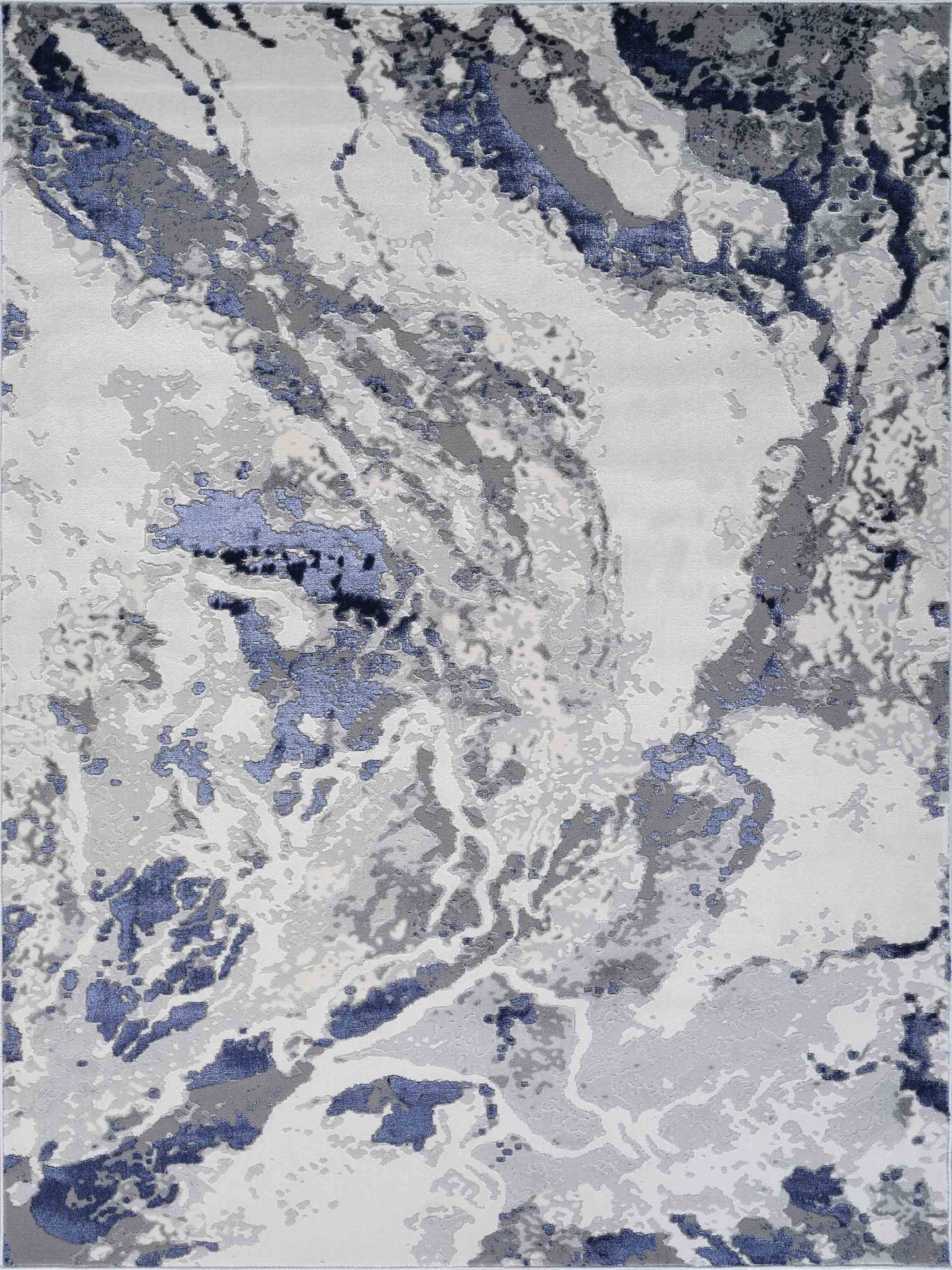 Emperor Picasso Abstract Rugs  - Navy