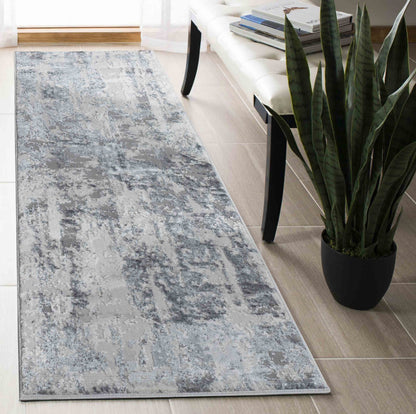 Emperor Styra Abstract Rugs - Silver