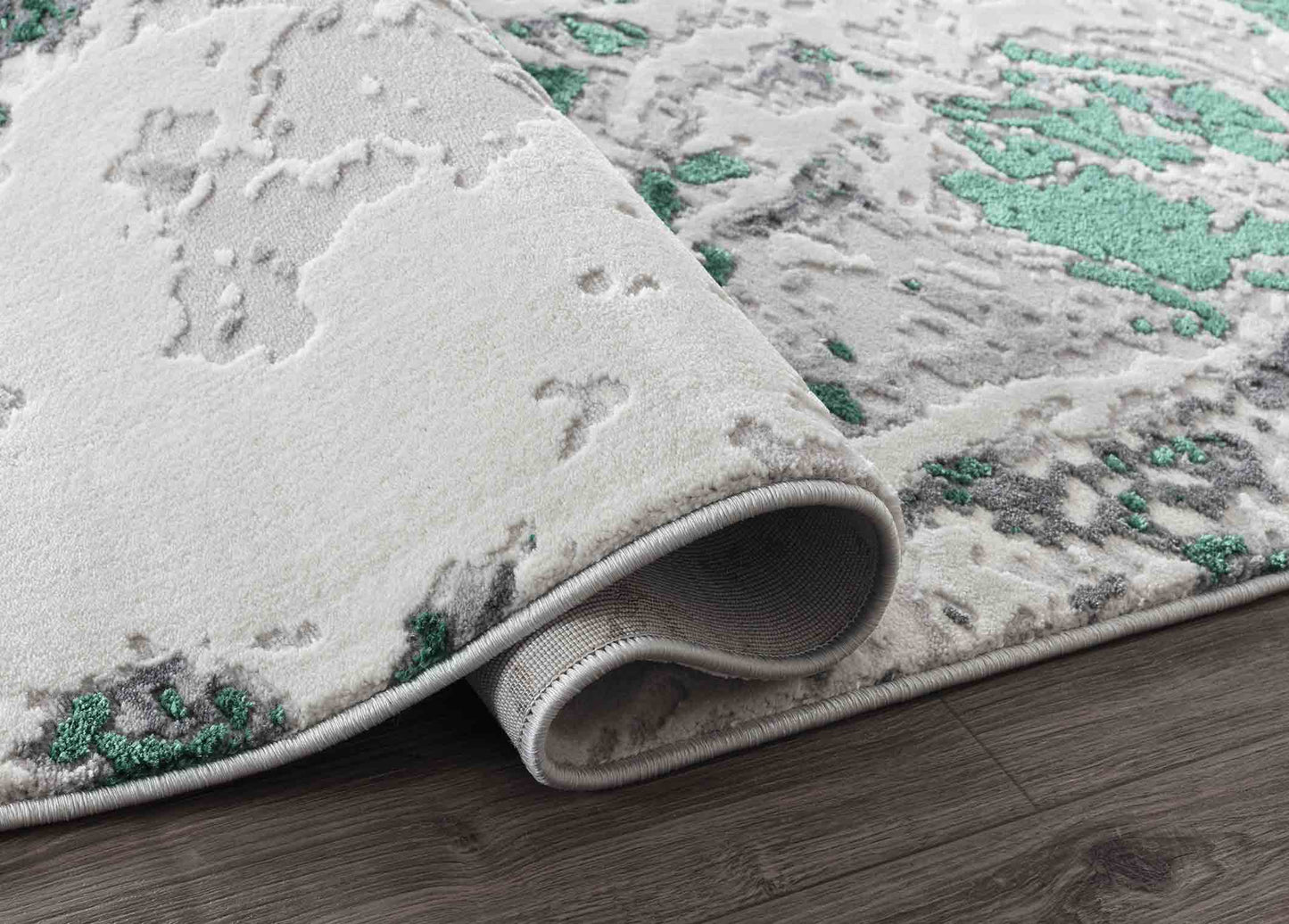 Emperor Picasso Abstract Rugs  - Aqua