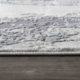 Emperor Picasso Abstract Rugs - Silver