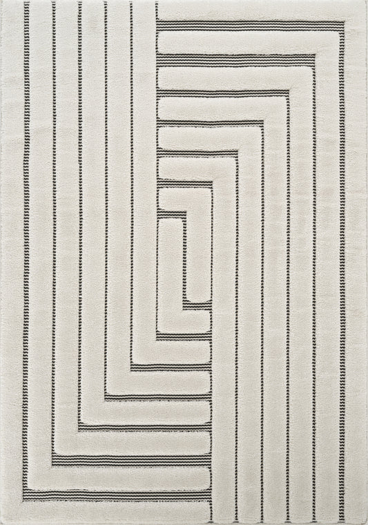 Freya Embossed Geometric Rug - Merge
