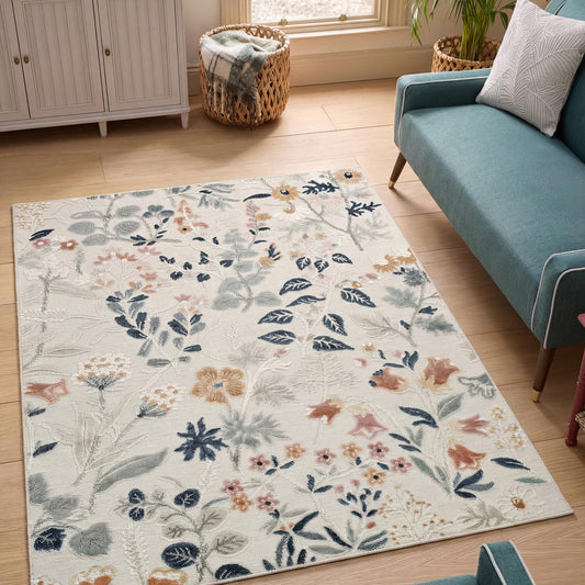 Gardenia Floral Rug - Daisy