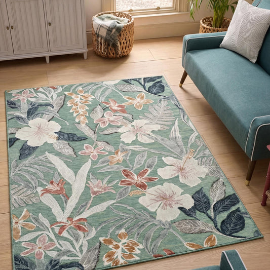 Gardenia Floral Rug - Lily