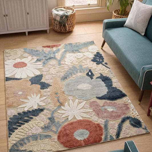 Gardenia Floral Rug - Orchid