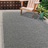 Harper Greek Key Outdoor Rug - Dark Grey