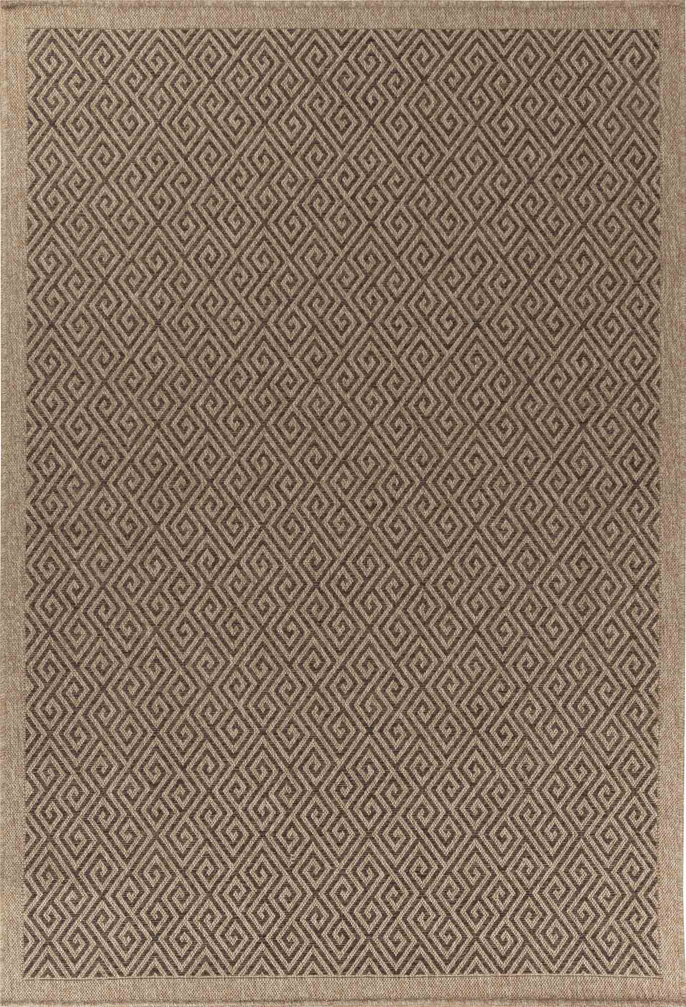 Harper Greek Key Outdoor Rug - Jute