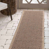 Harper Greek Key Outdoor Rug - Jute