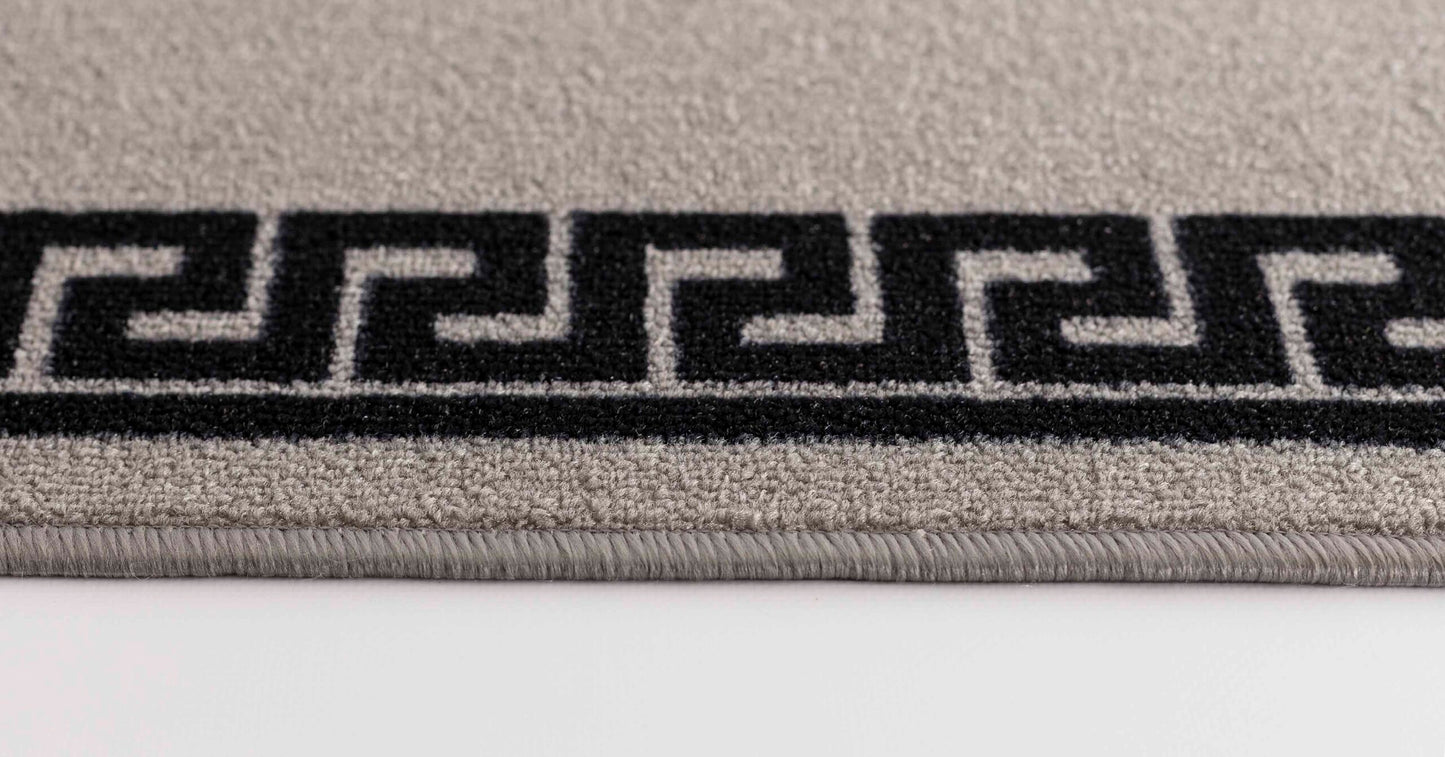 Havana Greek Key Door Mat - Grey