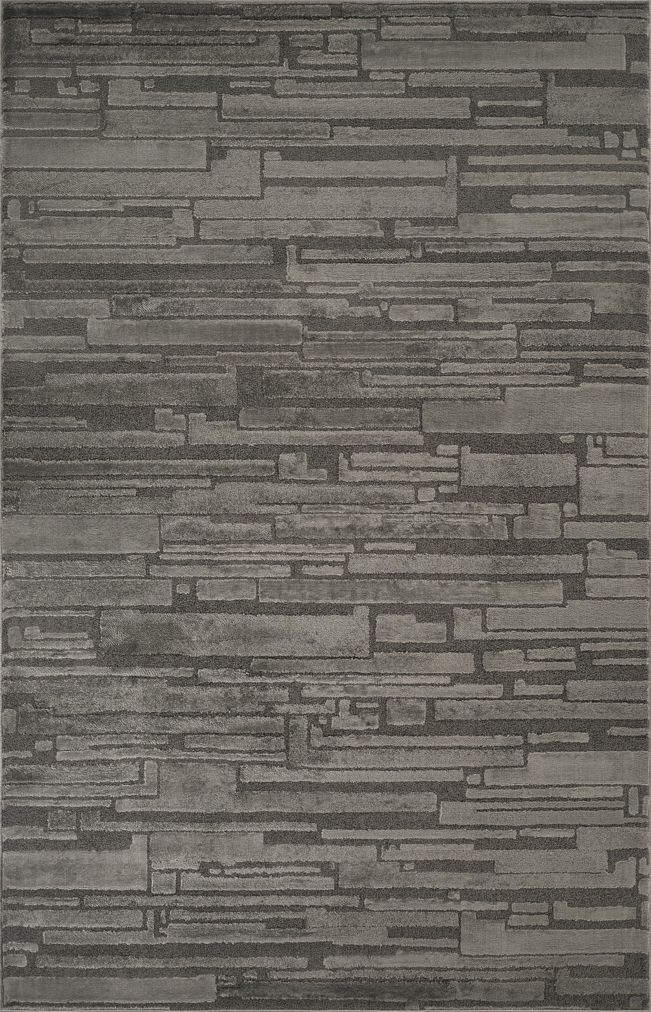 Hamilton Textured Rug - Block Dark Grey