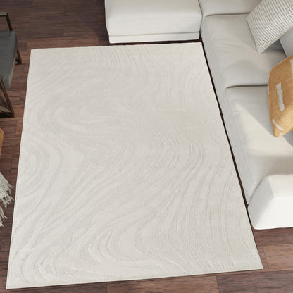 Hamilton Textured Rug - Marble Cream