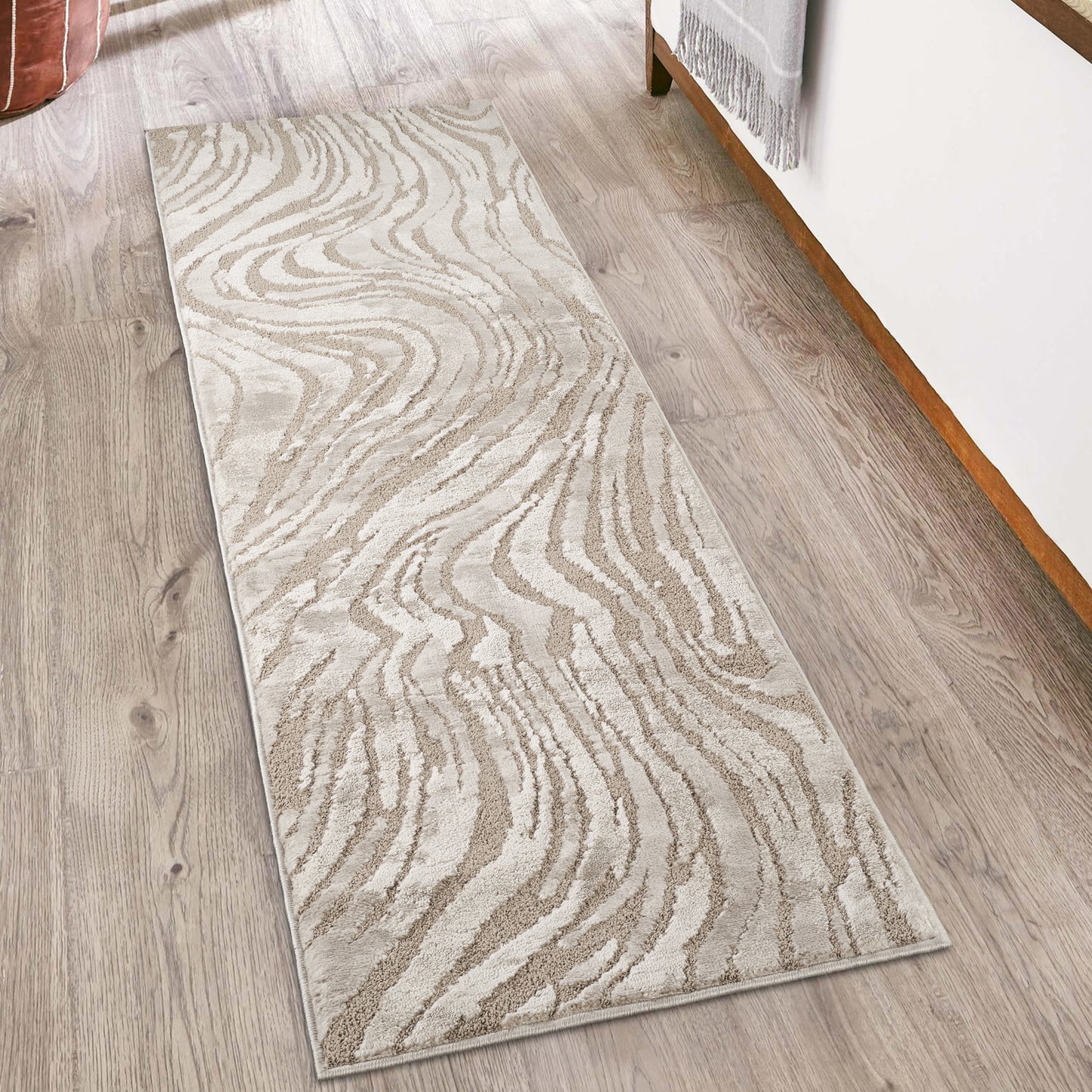 Hamilton Textured Rug - Marble Cream
