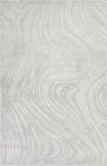 Silver Hamilton Marble textured rug, flat portrait view