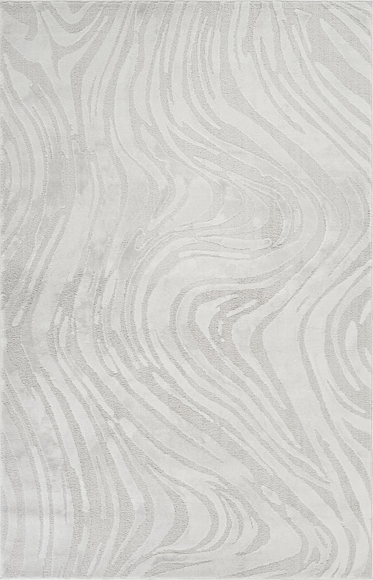 Silver Hamilton Marble textured rug, flat portrait view