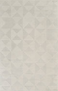Cream Hamilton Mosaic textured rug, flat portrait view