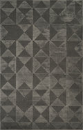 Dark Grey Hamilton Mosaic textured rug, flat portrait view