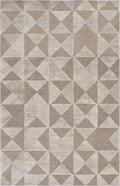 Mocha Hamilton Mosaic textured rug, flat portrait view