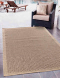 Harper Checkered Outdoor Rug - Jute