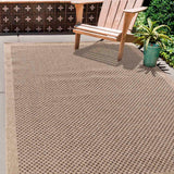 Harper Checkered Outdoor Rug - Jute