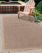 Harper Checkered Outdoor Rug - Jute