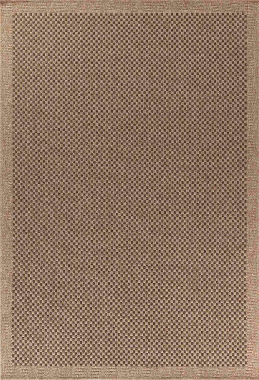 Harper Checkered Outdoor Rug - Jute