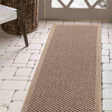 Harper Checkered Outdoor Rug - Jute