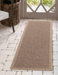Harper Checkered Outdoor Rug - Jute