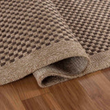 Harper Checkered Outdoor Rug - Jute