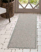 Harper Checkered Outdoor Rug - Silver