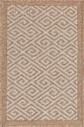 Harper Greek Key Outdoor Rug - Cream
