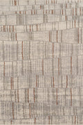 Rhodes Neutral Geometric Rug - Hatch Grey