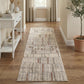 Rhodes Neutral Geometric Rug - Hatch Grey