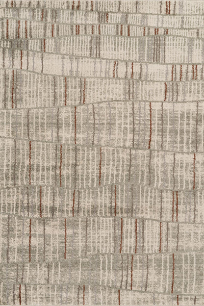 Rhodes Neutral Geometric Rug - Hatch Sage