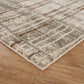 Rhodes Neutral Geometric Rug - Hatch Grey