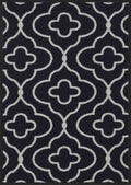 Black Havana Club door mat, flat portrait view