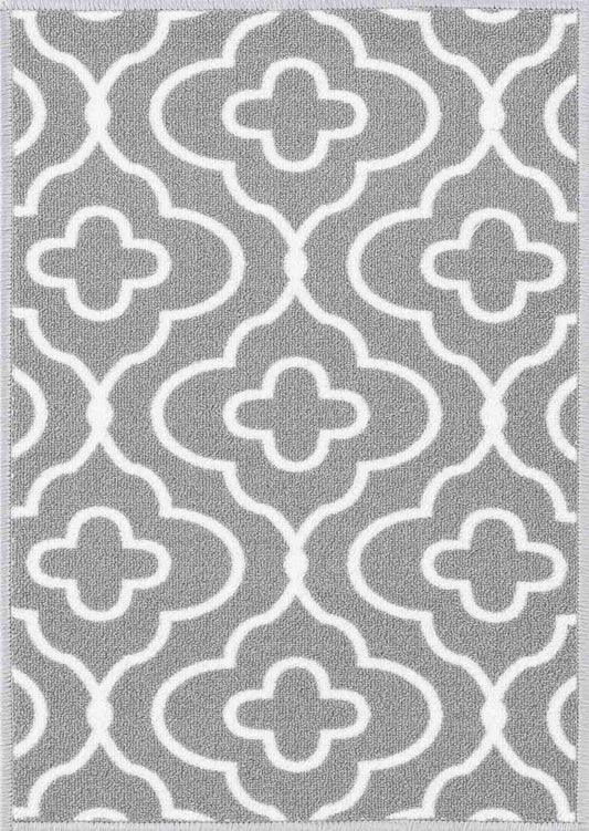 Grey Havana Club door mat, flat portrait view