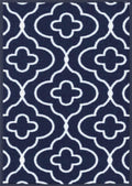 Navy Blue Havana Club door mat, flat portrait view