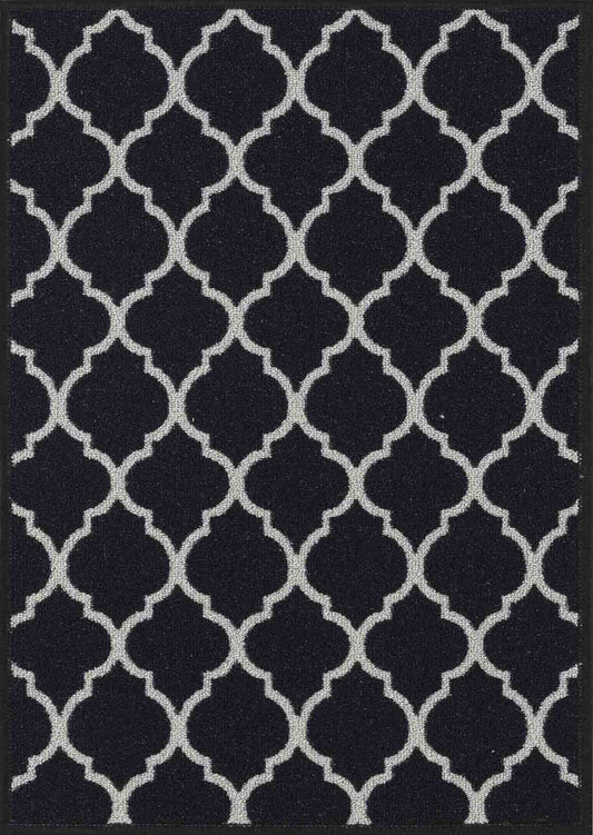 Havana Trellis Door Mat - Black