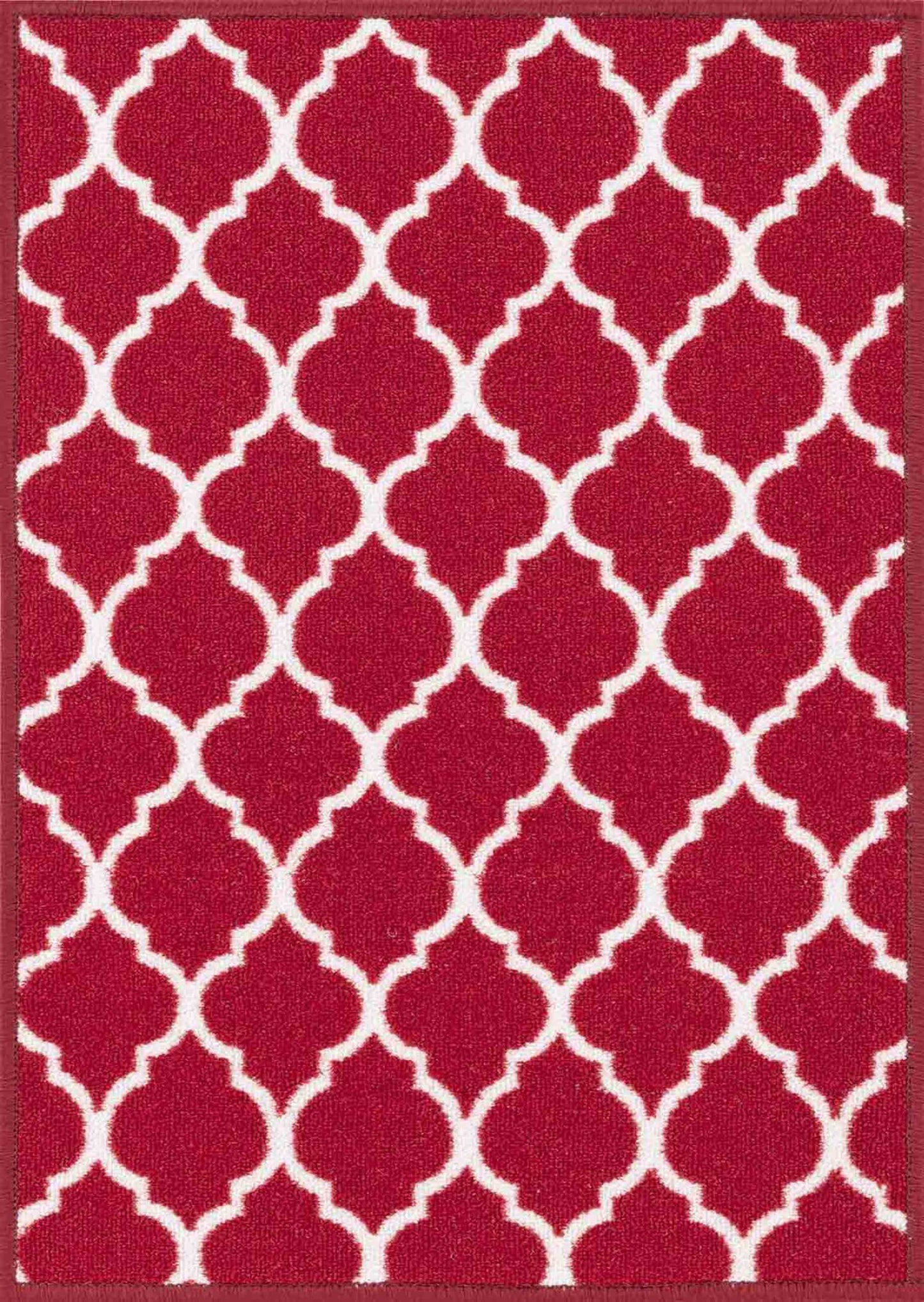Havana Trellis Door Mat - Red