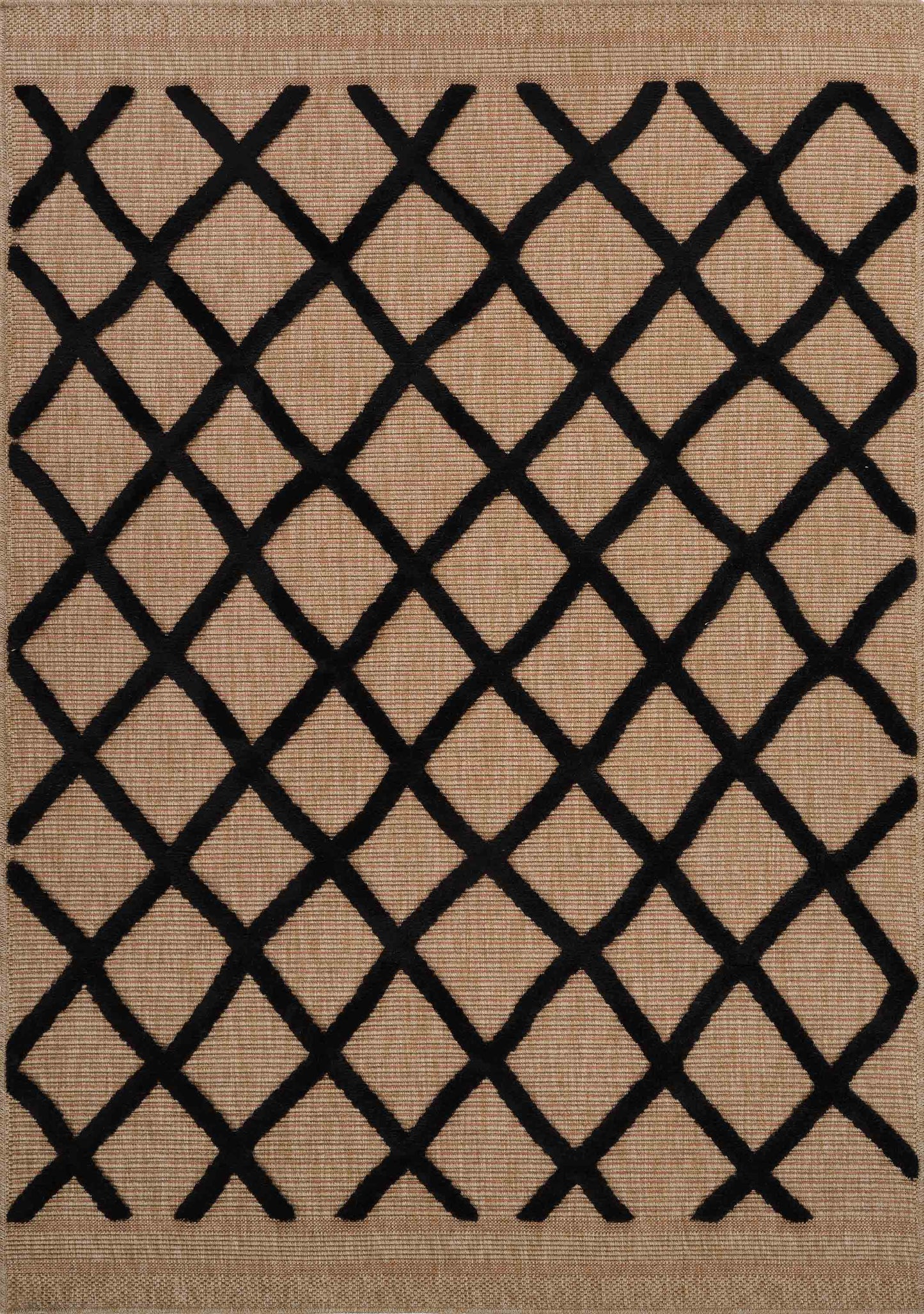 Harper Aztec Rug - Black