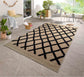 Harper Aztec Rug - Black