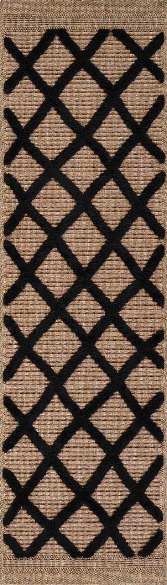 Harper Aztec Rug - Black