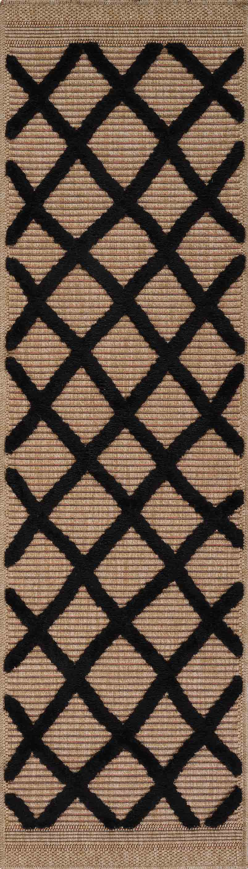 Harper Aztec Rug - Black
