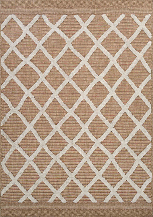 Harper Aztec Rug - Cream
