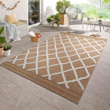 Harper Aztec Outdoor Rug - Cream