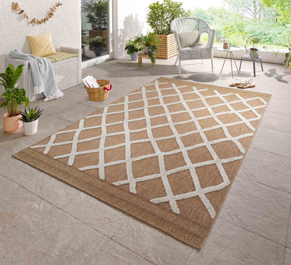 Harper Aztec Rug - Cream