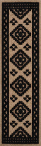 Harper Diamond Rug - Black