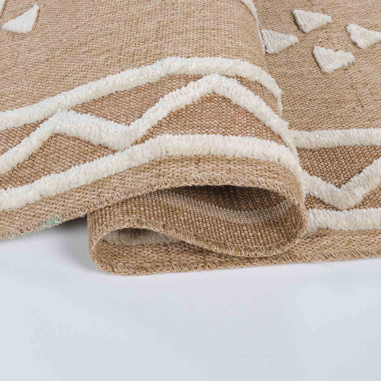 Harper Diamond Rug - Cream