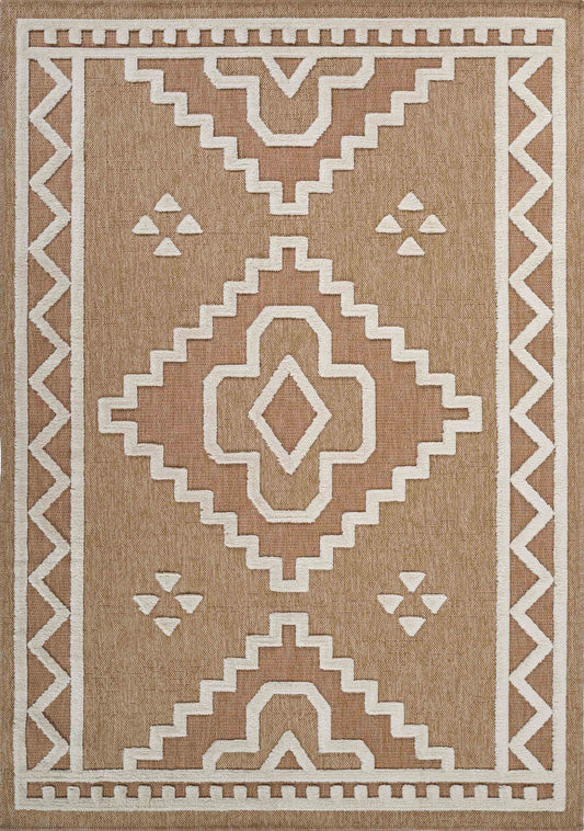 Harper Diamond Rug - Cream