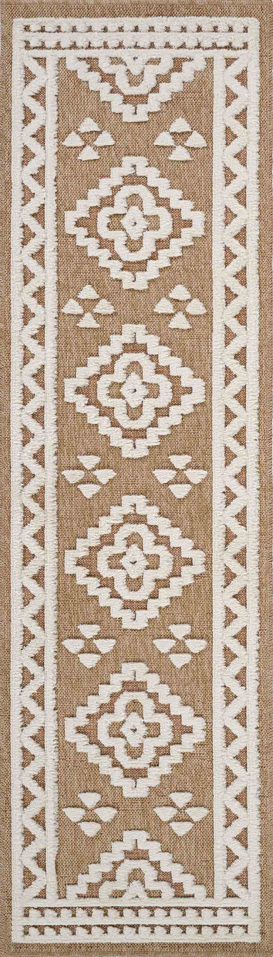 Harper Diamond Rug - Cream