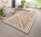 Harper Diamond Rug - Cream